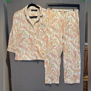 Ralph Lauren Black Label Floral Print Pajamas